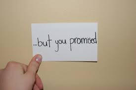 but you promised