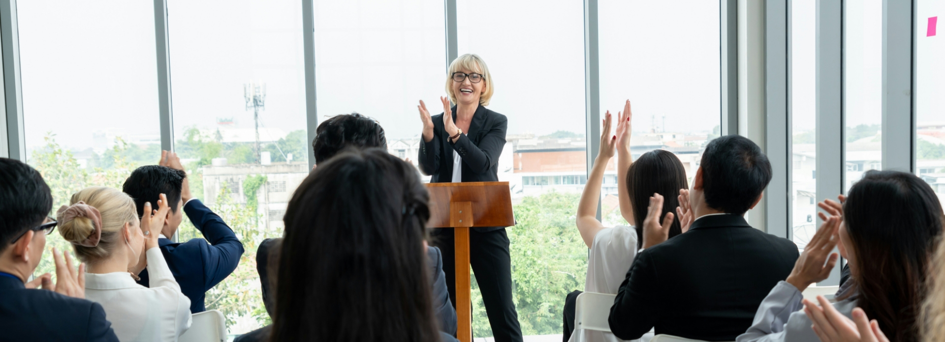 People in a policy meeting